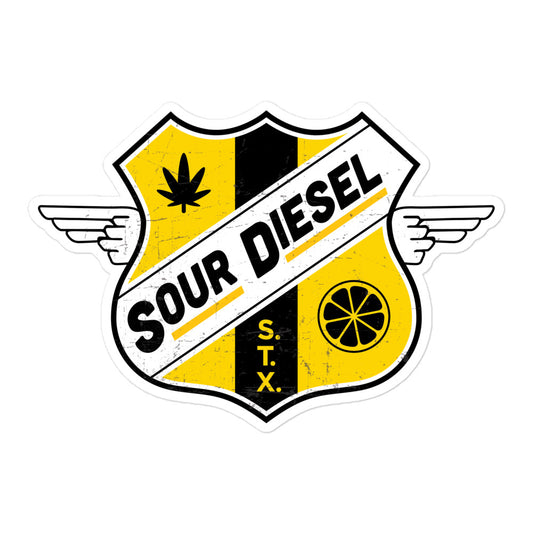 Sour Diesel STX Strain Sticker