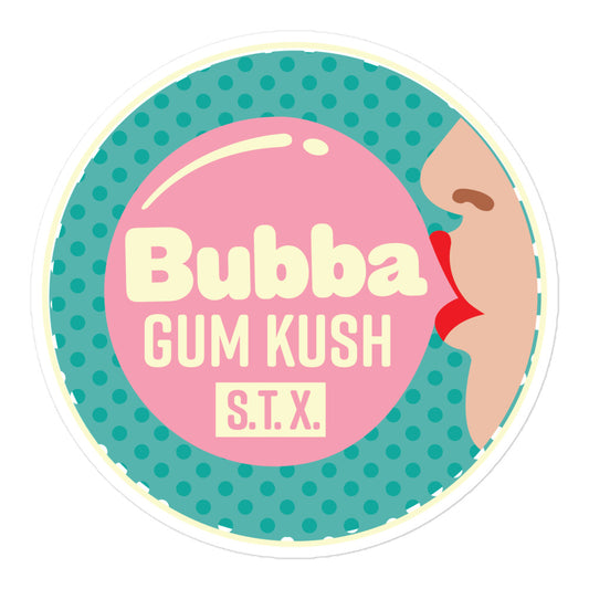 Bubba Gum Kush STX Strain Sticker